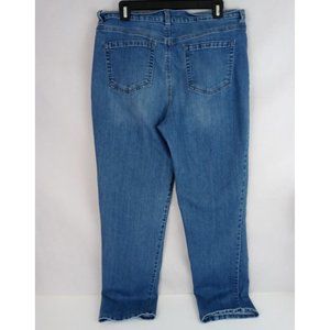 Gloria Vanderbilt Amanda Women's Mid Rise Straight Leg Jeans Size 14